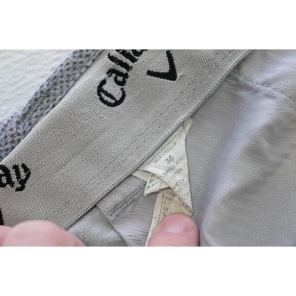 Callaway Golf Shorts Performance Athletic Stretch Gray 9" INS Mens Sz 36 - Picture 5 of 7